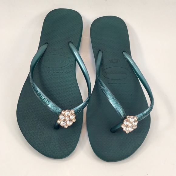 havaianas dark green